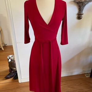 Amazon Red Wrap Dress
